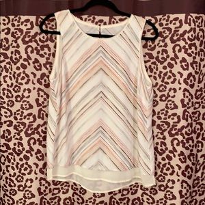 Layered sleeveless blouse